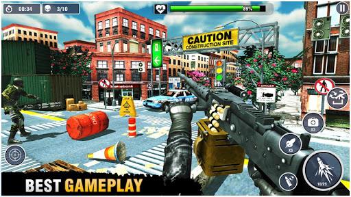 Wicked Gunner's Battlefield: FPS Shooting Warfare - Gameplay image of android game