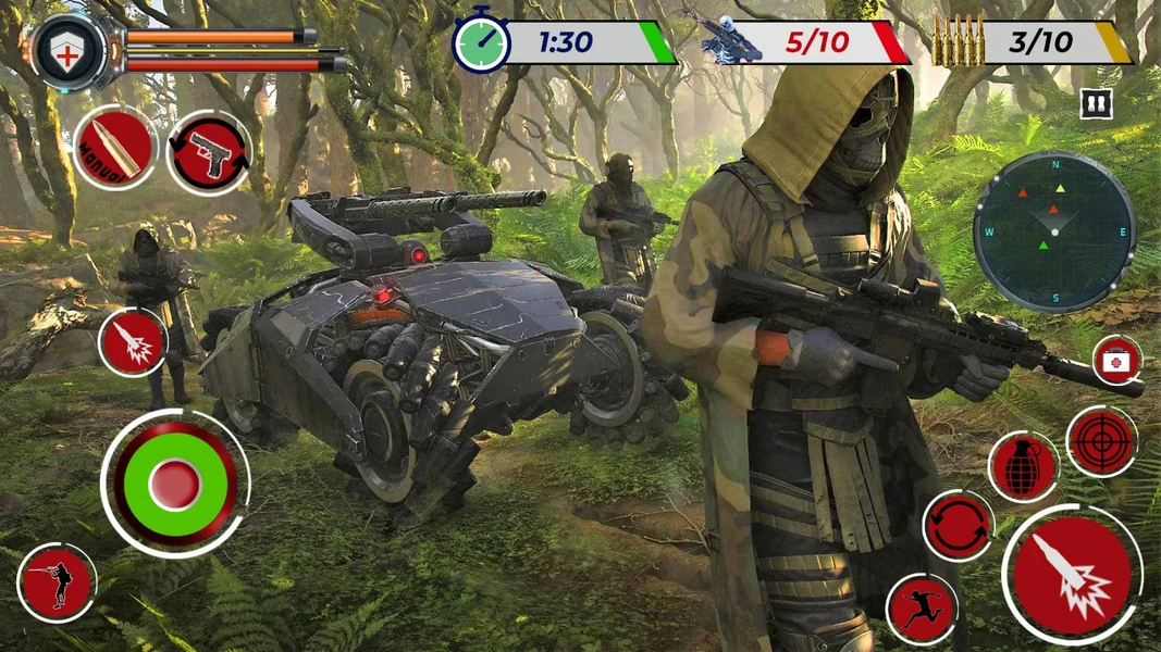 Games 2023 Offline: Army Games - Gameplay image of android game