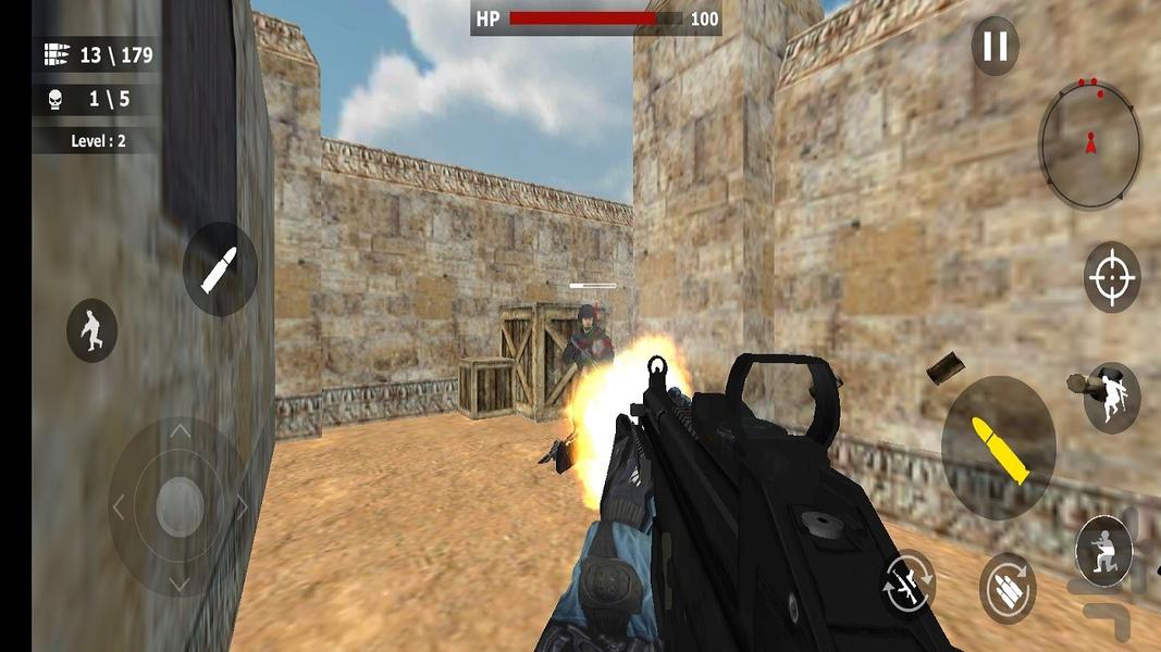 ماموریت‌های ضربتی بحرانی FPS - Gameplay image of android game