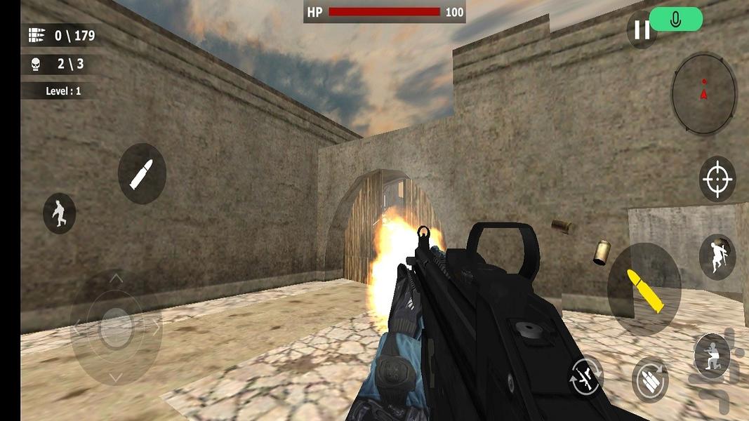 ماموریت‌های ضربتی بحرانی FPS - Gameplay image of android game