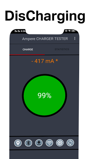 Battery Charger Taster: Ampere - عکس برنامه موبایلی اندروید