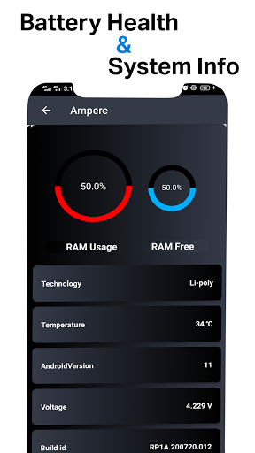 Battery Charger Taster: Ampere - Image screenshot of android app