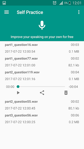 IELTS Speaking - Image screenshot of android app