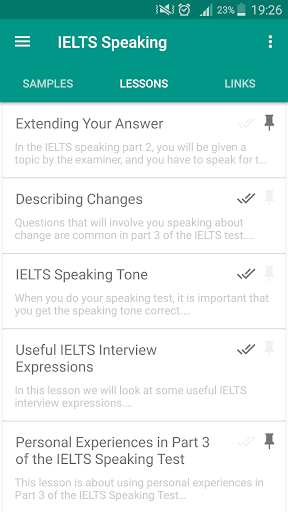 IELTS Speaking - عکس برنامه موبایلی اندروید