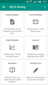 IELTS Writing - عکس برنامه موبایلی اندروید