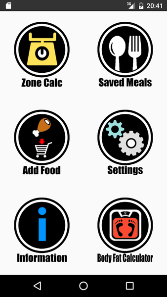 Zone Diet Free - Image screenshot of android app