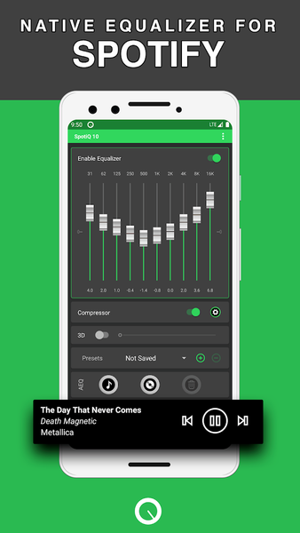 SpotiQ Ten - Equalizer Booster - عکس برنامه موبایلی اندروید