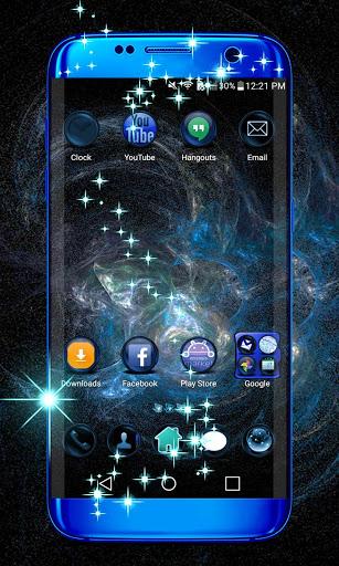 Blue Flame Theme - Image screenshot of android app