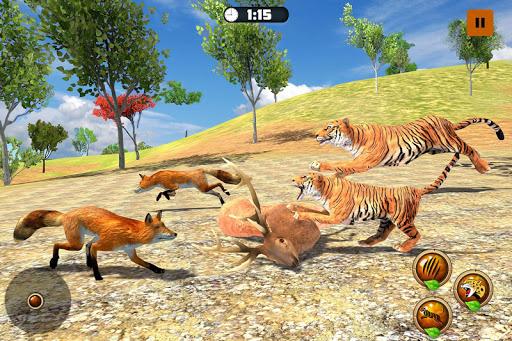 Tiger Simulator: Animal Family Survival Game - عکس بازی موبایلی اندروید