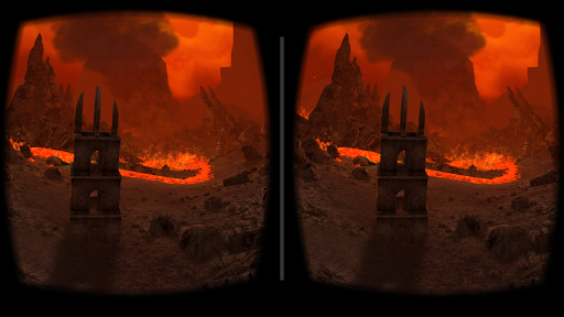 VR Volcano Flythrough - Gameplay image of android game