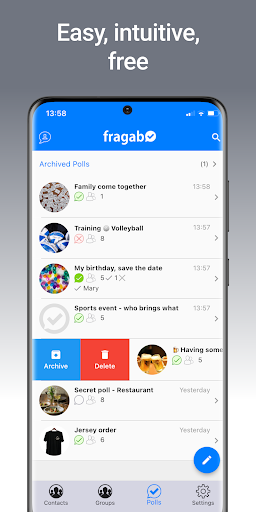 fragab: Poll, Survey, Schedule - Image screenshot of android app