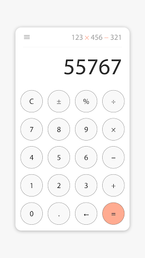 Minimal Calculator - عکس برنامه موبایلی اندروید