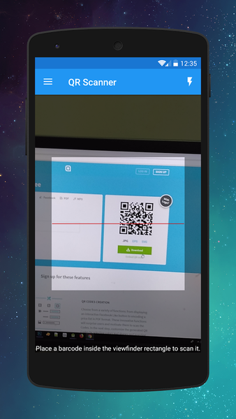 QR Scanner, Barcode Scanner - Image screenshot of android app