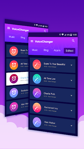 Voice changer - عکس برنامه موبایلی اندروید