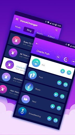 Voice changer - عکس برنامه موبایلی اندروید