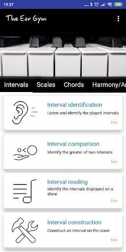 The Ear Gym - Ear training - عکس برنامه موبایلی اندروید