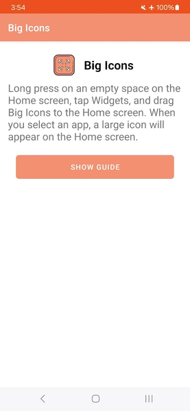Big Icons - Large App Icons - عکس برنامه موبایلی اندروید