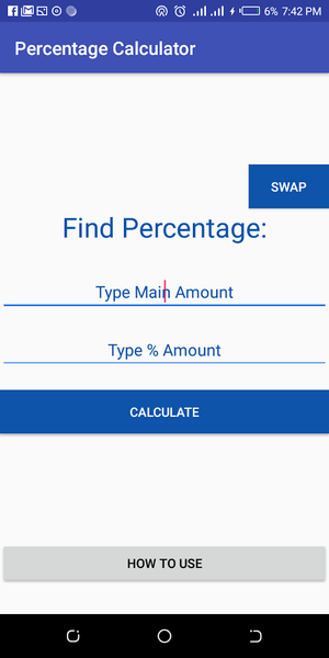 Percentage Calculator - عکس برنامه موبایلی اندروید