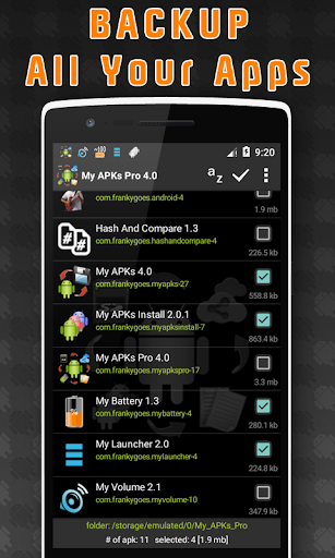 My APKs Pro - backup manage apps apk advanced - Image screenshot of android app