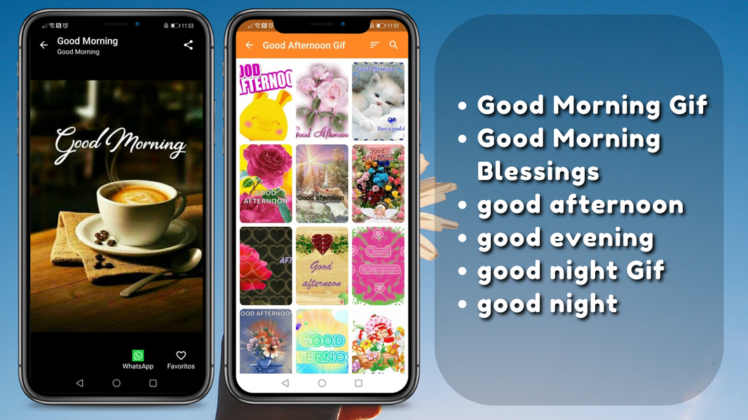 Good Morning, Afternoon, Night - Image screenshot of android app