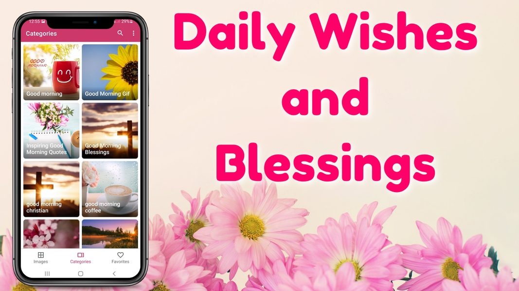 Daily Wishes and Blessings Gif - Image screenshot of android app