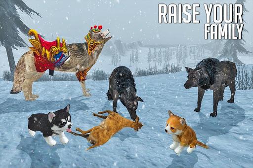 Wolf Simulator: Wild Animal Attack Game - Gameplay image of android game