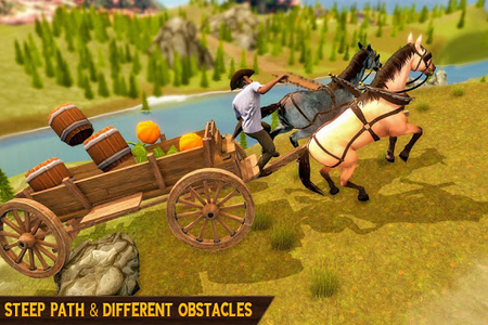 Horse Cart Farm Transport - عکس بازی موبایلی اندروید