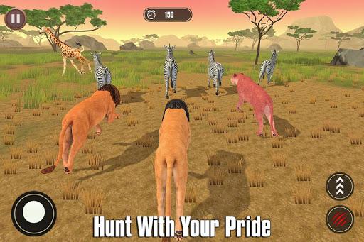 The Lion Simulator: Animal Family Game - Gameplay image of android game