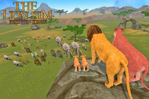 The Lion Simulator: Animal Family Game - Gameplay image of android game