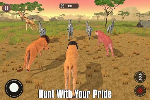 The Lion Simulator: Animal Family Game - Gameplay image of android game