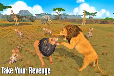 The Lion Simulator: Animal Family Game - Gameplay image of android game
