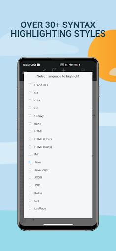 Code Editor- Program on Mobile - عکس برنامه موبایلی اندروید
