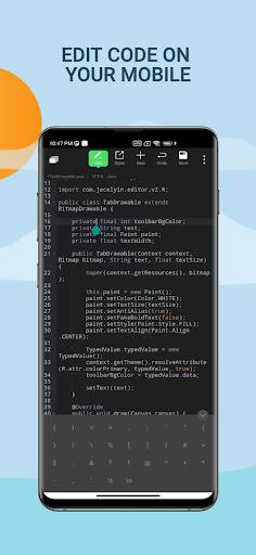 Code Editor- Program on Mobile - عکس برنامه موبایلی اندروید