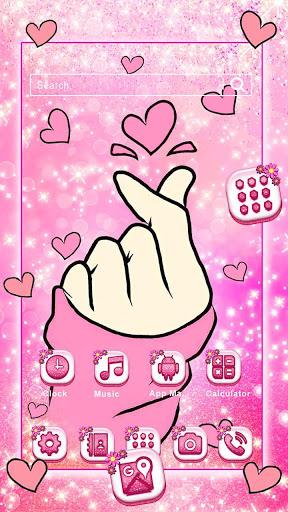 Bling Love Heart Launcher Theme Live HD Wallpapers - عکس برنامه موبایلی اندروید