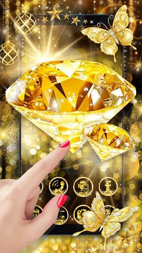 Gold Diamond Launcher Theme Live HD Wallpapers - Image screenshot of android app