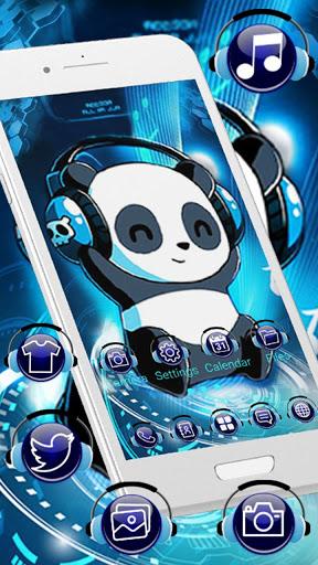 Music Tech Panda Launcher Theme Live HD Wallpapers - عکس برنامه موبایلی اندروید