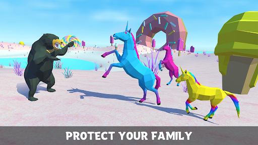 Unicorn Family Simulator - Gameplay image of android game