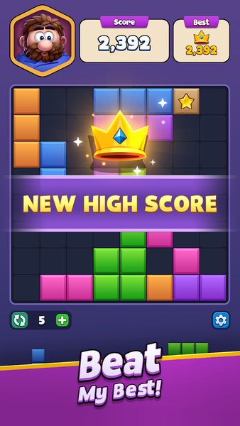 Block Rush: Block Puzzle Game - Gameplay image of android game