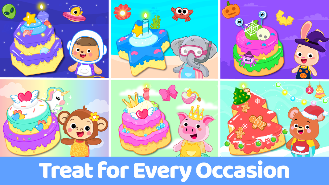 Cake Maker Kids Cooking Games - عکس بازی موبایلی اندروید