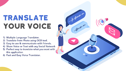 Translate - free Speech to text voice translator - عکس برنامه موبایلی اندروید