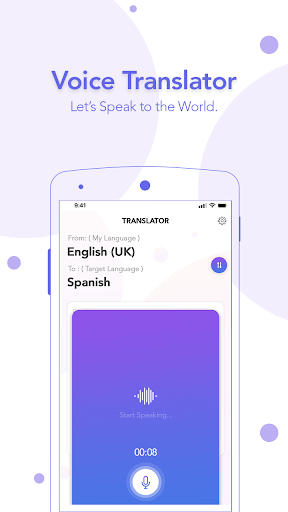 Translate - free Speech to text voice translator - عکس برنامه موبایلی اندروید
