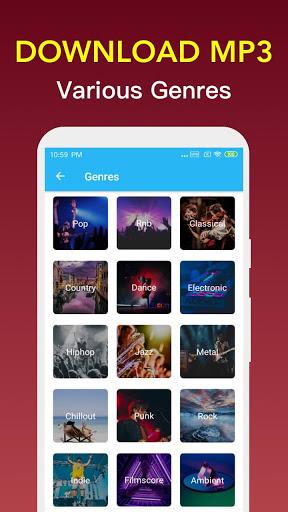 Free Music Downloader - Mp۳ Music Download - عکس برنامه موبایلی اندروید