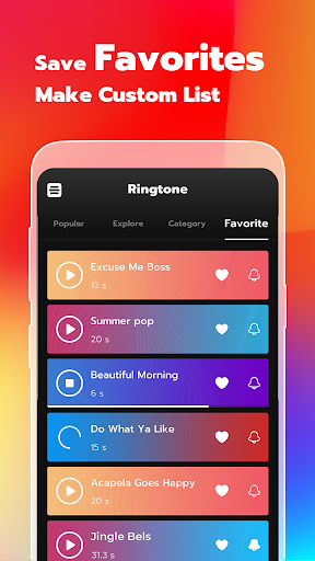 Ringtone maker for android - عکس برنامه موبایلی اندروید