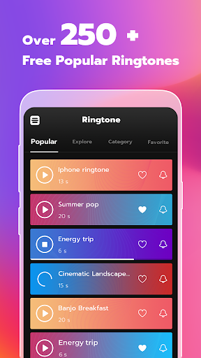 Ringtone maker for android - عکس برنامه موبایلی اندروید