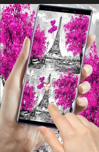 Paris Eiffel Tower keyboard - Image screenshot of android app