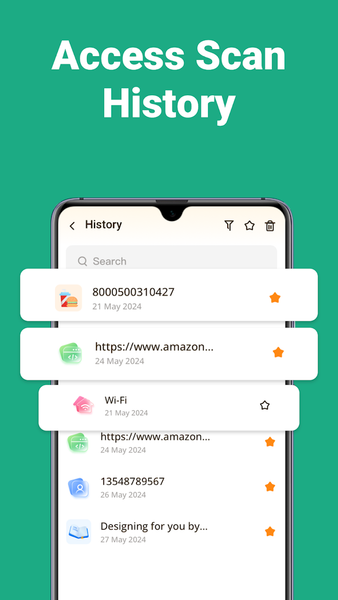 InfScan QR Code&BarCode Reader - عکس برنامه موبایلی اندروید