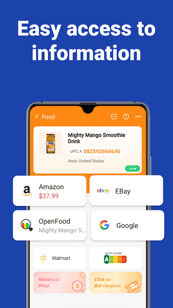 InfScan QR Code&BarCode Reader - عکس برنامه موبایلی اندروید