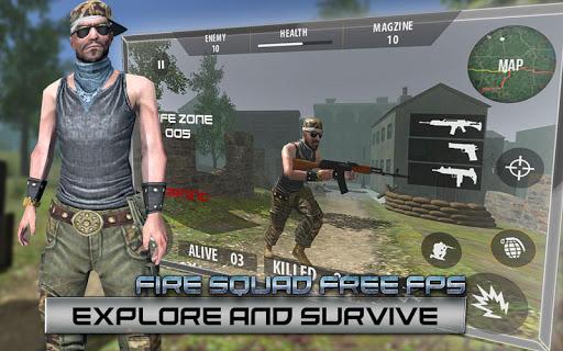 Fire Squad Battleground: FPS Free Shooting Games - Gameplay image of android game