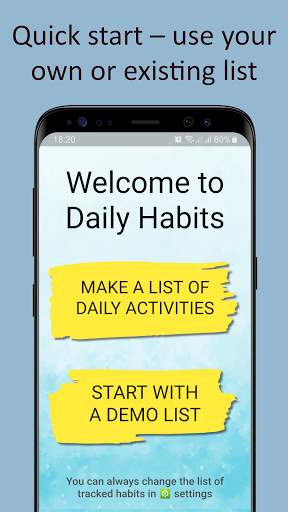 Daily activities tracker - عکس برنامه موبایلی اندروید