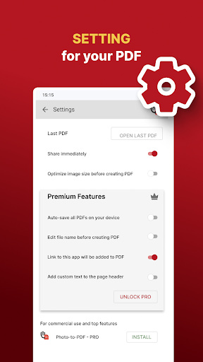 Photo to PDF Maker & Converter - عکس برنامه موبایلی اندروید